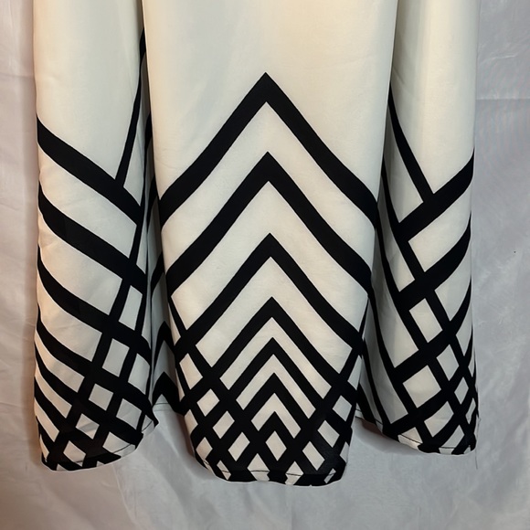 Bisou Bisou Black & Cream Sleeveless Dress 12 - Picture 3 of 10